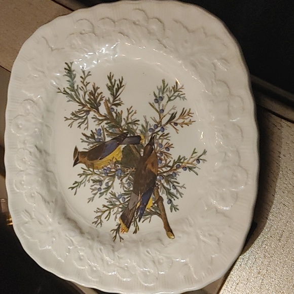 Bombycilla Carolinensis Cedar Bird Plate - Picture 1 of 3